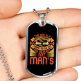 thumbnail image 2 of Gentleman Chien Pêche Collier en Acier Inoxydable Ou 18k or Chien Tag 24" Chaîne, 2 of 8