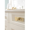 thumbnail image 2 of Amerock Medora 3-11/16 inch (94mm) Length Rectangle Golden Champagne Cabinet Knob Backplate, 2 of 6