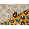thumbnail image 5 of oneOone Velvet Mustard Yellow Fabric Skull Craft Projects Decor Fabric Printed By The Yard 58 Inch Wide, 5 of 5