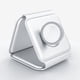 thumbnail image 2 of Almohadilla de carga inalámbrica plegable para iPhone, soporte de cargador inalámbrico compacto 3 en 1, aplicable a una estación de carga portátil, color blanco, 2 of 5