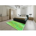 thumbnail image 4 of Ahgly Company Indoor Rectangle Patterned Emerald Green Area Rugs, 2' x 5', 4 of 6
