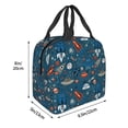 thumbnail image 2 of Sigee Cartoon Space1 for Lunch Bag for Women Men, Reusable Lunch Bag Insulated Lunch Bag Lunch Box Cooler, 2 of 5