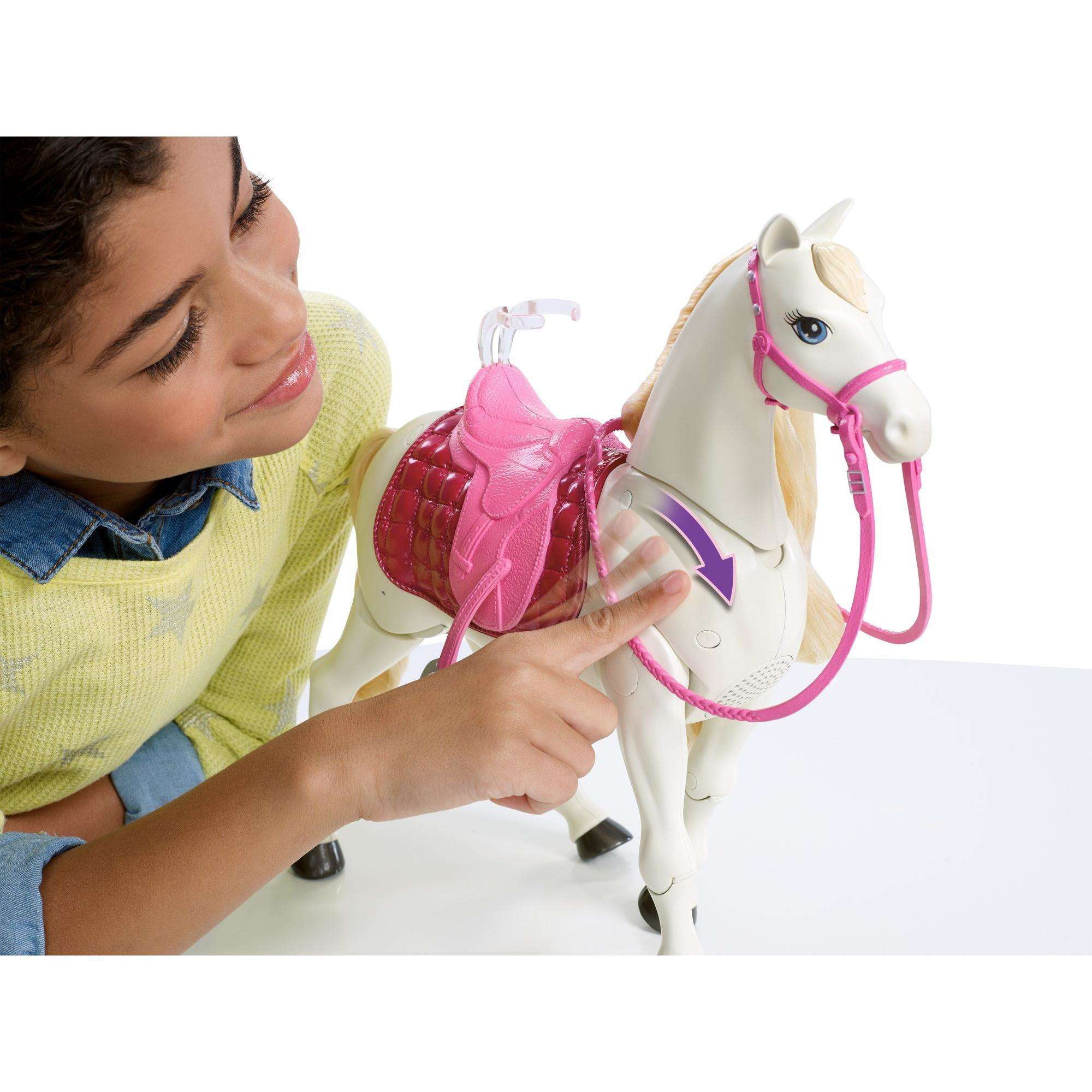 Barbie DreamHorse & Blonde Doll, Interactive Toy with 30+