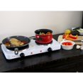 thumbnail image 4 of Megachef MC-2012B Cuisinière Électrique Portable Ultra Légère à Double Brûleur pour Buffet - Blanc, 4 of 5