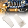 thumbnail image 1 of LAICAIW Factory Bumper Tow Hook Covers Compatible with Jeep Wrangler JK JL Gladiator TJ, White Tow Hook Protector Jeep Wrangler Accessories 2007-2022 (2Pcs), 1 of 6