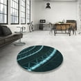 thumbnail image 4 of Ahgly Company Machine Washable Indoor Rectangle Transitional Night Black Area Rugs, 4' x 6', 4 of 7