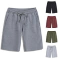 thumbnail image 4 of New Cotton Soft Shorts Men Casual Jogging Sport Short Pants Summer Male Running Loose Shorts Vintage Short Trousers Streetwear, 4 of 5