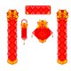 thumbnail image 4 of Festivales de primavera Chunlian año Nuevo Chino coplas pegatina decoración de fiesta decoraciones del año del dragón Duilian para pared año Nuevo Conjunto de siete palabras mayimx Coplas de año nuevo, 4 of 9