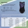 thumbnail image 6 of inlzdz Kids Girls Gymnastics Leotards Sleeveless Training Bodysuit Print Ballerina Ballet Dance Colorful 14, 6 of 6
