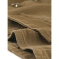thumbnail image 5 of DARING DIVA Women's Denim Button Up Jean Crop Racerback Vest Jacket M Brown, 5 of 6