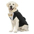 thumbnail image 4 of 1set Pet Tuxedo Dog Wedding Outfit Comfortable Pet Clothing Halloween Dress for Weddings and Parties, 4 of 8