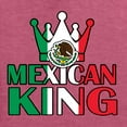 thumbnail image 5 of Wild Bobby Mexican King Latin Pride Unisex Graphic Hoodie Sweatshirt, Vintage Heather Red, X-Large, 5 of 5