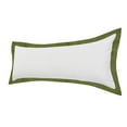 thumbnail image 4 of Ox Bay Border Frame Flange Throw Pillow, White / Green, 14" x 36", Count per Pack 1, 4 of 9