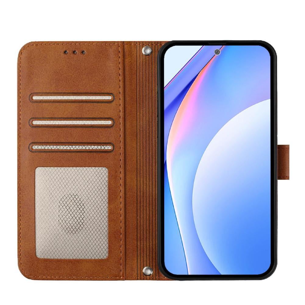 Phone Case for Blu View 5 Pro Rfid Blocking Flip Folio Card Slots Holder Kickstand Pu Leather Magnetic
