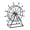 Style 2, variant on Giaone Creative Rotating Ferrises Wheel Decors Desk Decors Ornament Iron Skies Wheel Sculpture Light String Home Decorations