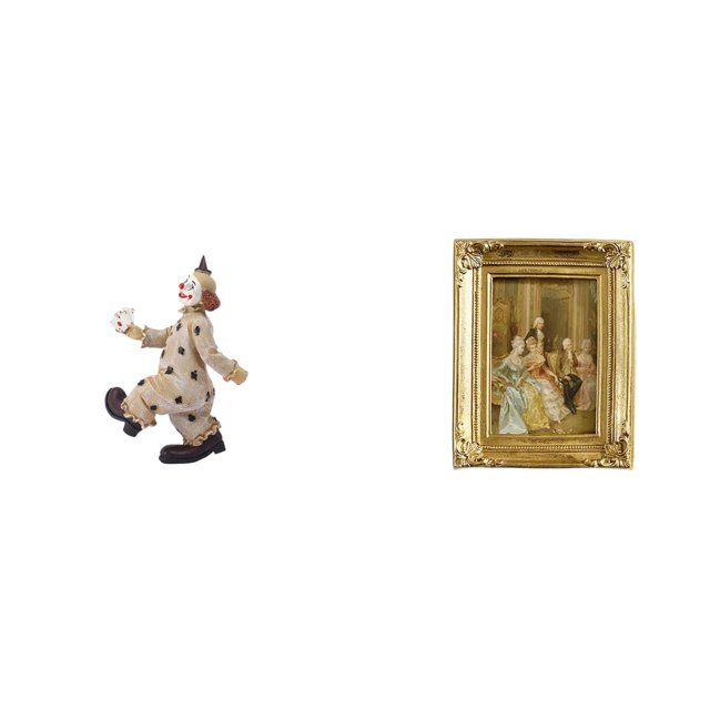 Escultura de de resina con marco de fotos. Adorno de mesa único para comedor, oficina, dormitorio, decoración rústica. Ideal como regalo.