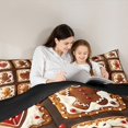 thumbnail image 5 of jejeloiu Kawaii Snowmen Biscuit Bedding Comforter Set,Merry Christmas Twin Comforter Sets,Happy New Year Gifts Bedding Set For Childrem,Ultra Soft Home Decor Reversible,2-Piece, 5 of 8