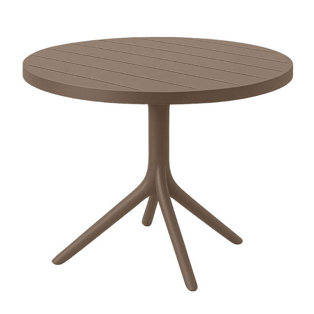 Mesa Redonda de Exterior de PVC Tipo Bistró para Jardín, Terraza y Cafetería – EKE Life Home