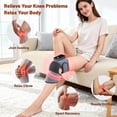 thumbnail image 4 of 3-in-1 Heated Knee Brace Wrap with Vibration, Portable Rechargeable Knee Warmer Heating Pad with Adjustable Straps, Auto Shutoff, 1 Count, 4 of 6
