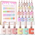 thumbnail image 1 of Set de esmaltes de uñas en gel Double Rhythm, 28 unidades, 15 ml, del mismo color, 1 of 9