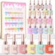 thumbnail image 1 of Set de esmaltes de uñas en gel Double Rhythm, 28 unidades, 15 ml, del mismo color, 1 of 9
