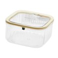 thumbnail image 4 of DOLITY Mini Desktop Trash Can Creative with Lid Waste Bin for Desk Beside Household White15.3x15.3x8.3cm, 4 of 9