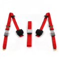 thumbnail image 1 of Desoto 1946-1961 Airplane 3 Point Red Retractable Bench Seat Belt Kit - 3 Belts, 1 of 1