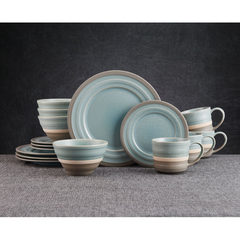 Pfaltzgraff® Adina Blue Stoneware 16-Piece Dinnerware Set