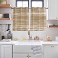 thumbnail image 2 of Brown Kitchen Curtains Window Panels, Vintage Modern Abstract Art Ombre Insulated Window Treatment Curtain, Grommet Curtains for Bedroom/Living Room/Bathroom, 2 Piece 42"Wx54"L, 2 of 8