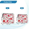 thumbnail image 4 of FORMRS 13-13.3 inch Laptop Sleeve Case Soft Carrying Quilted Computer Bag Cover, Pink Floral, 4 of 7