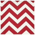 thumbnail image 5 of Rizzy Home Chevron 18" x 18" Poly Filled Pillow with Cotton Cover-Red/Ivory, 5 of 6