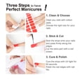 thumbnail image 4 of Tiras de gel para uñas Wahrshei, semicuradas, macarrones franceses, 20 unidades, 4 of 4