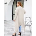 thumbnail image 5 of Weardear Women's Plus Size Cardigan Long Sleeve Open Front Drape Cardigans Lightweight Long Duster, 5 of 7