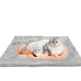 thumbnail image 2 of 18*27"Self Warming Cats Bed Self Heating,Cats Dog Mat,Extra Warm Thermal Pet Pad For Indoor Outdoor Pet Pad Washable,With Heat Storage Aluminum Foil Lining,sunbeam heating pad,heated cat mat,D, 2 of 9