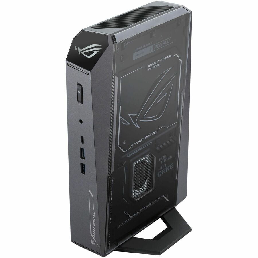 Asus ROG NUC 2025 RNUC15JNK7X589AU Gaming Desktop Computer - Intel Core Ultra 7 255HX - 32 GB - 1 TB PCI Express NVMe 4.0 SSD - Mini PC - Black - Intel Chip - Windows 11 Home - NVIDIA GeForce RTX 5...