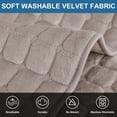 thumbnail image 5 of Eurhowing Plush Sofa Cover, Non-Slip Sofa Slipcover for Corner L Shape 1 2 3 Seater, Soft Warm Velvet Sofa Cushion Covers (Light Coffee, 70x70cm), 5 of 11
