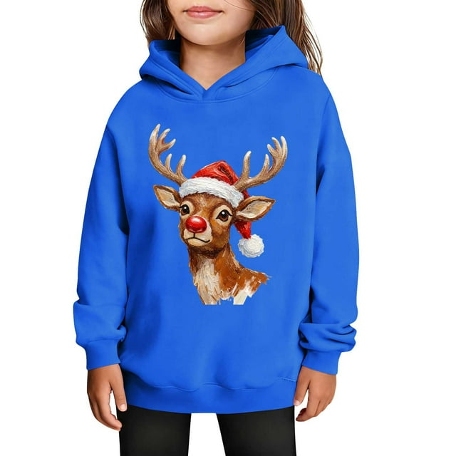 Sudaderas con capucha para niños y niñas, sudaderas casuales de manga larga, lindas sudaderas de gran tamaño con bolsillo de polar, chaquetas para niñas