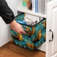 thumbnail image 5 of Platypus Foldable Storage Basket Toy Box Storage Cubes Organizer with Handle, 10.8"x10.5"x10.6", Large Capacity, 5 of 6