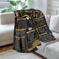 thumbnail image 2 of 50th Birthday Gift for Men Women, Happy 50th Birthday Decorations, Gifts for 50 Year Old Women Men, Back 1973 50th Birthday Gifts Ideas Throw Blanket 50"x60" Inch, 2 of 5