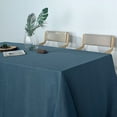 thumbnail image 3 of BalsaCircle 90" x 132" Blue Rectangular Premium Polyester Faux Burlap Tablecloth Reception, 3 of 6