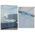thumbnail image 3 of US Fine Holes Students Dormitory Bunk Bed Mosquito Net Square, Blue 90cmx190cm, 3 of 10