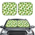 thumbnail image 2 of Fotbe Green Kiwi Juego de 2 Piezas de Parasoles para Parabrisas | Bloqueador Solar para Auto | Accesorios Plegables para Protección Solar Interior-Medium, 2 of 6
