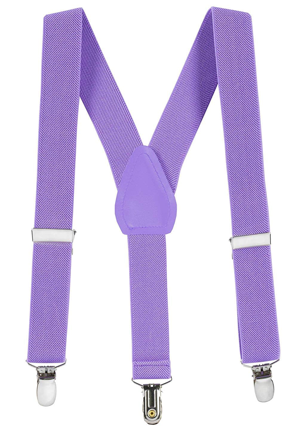 Hold’Em Suspenders for kids Toddler boys Genuine Leather Trim Metal Clip Braces 