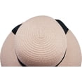 thumbnail image 3 of Sombrero de paja para el sol de playa de verano para mujer UV UPF50 Sombreros de Panamá de verano plegables de ala ancha para viajes para mujer MFZFUKR YZY136-2, 3 of 6