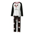 thumbnail image 3 of Hirigin Store Matching Family Christmas Pajamas, Long Sleeve Round Neck Raglan Tops + Pants Set, 3 of 10