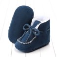 thumbnail image 6 of Penkiiy Winter Baby Cotton Boots For Boys And Girls Baby Shoes Plush Warm Snow Shoes Soft Soled Baby Walking Shoes Summer Shoes for Toddlers for0-3 Months Dark Blue On Sale, 6 of 9
