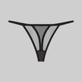thumbnail image 2 of YDFCWXW Leopard Thong Sexy Women Seamless Briefs Cotton Print Panties G-String (Black, M), 2 of 3