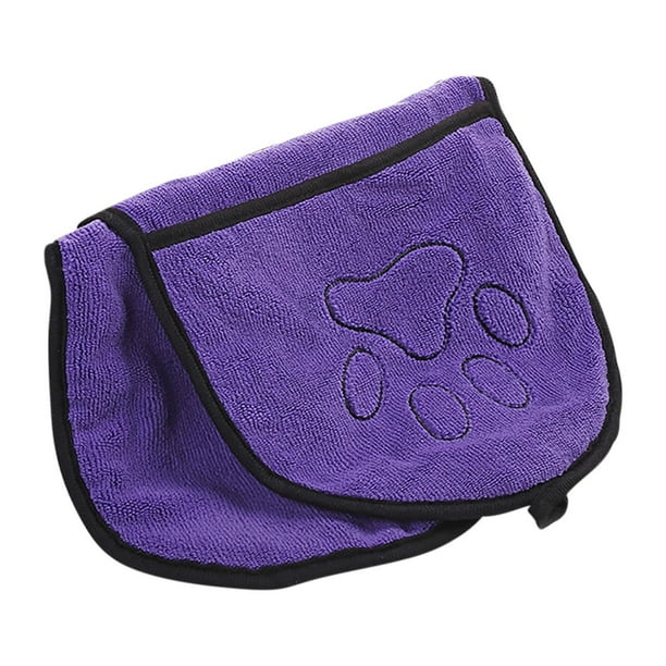 Yhmxh Paños de algodón para secar perros, toallas de microfibra superabsorbentes para el baño de perros y gatos, guantes de limpieza de gamuza para cachorros, toallas de mano lavables a máquina.