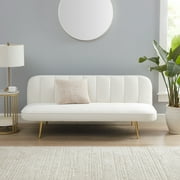 Mainstays Textured Futon With Gold Legs