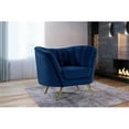 thumbnail image 2 of Meridian Furniture Margo Navy Velvet Chair, 2 of 8